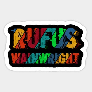 vintage color Rufus Wainwright Sticker